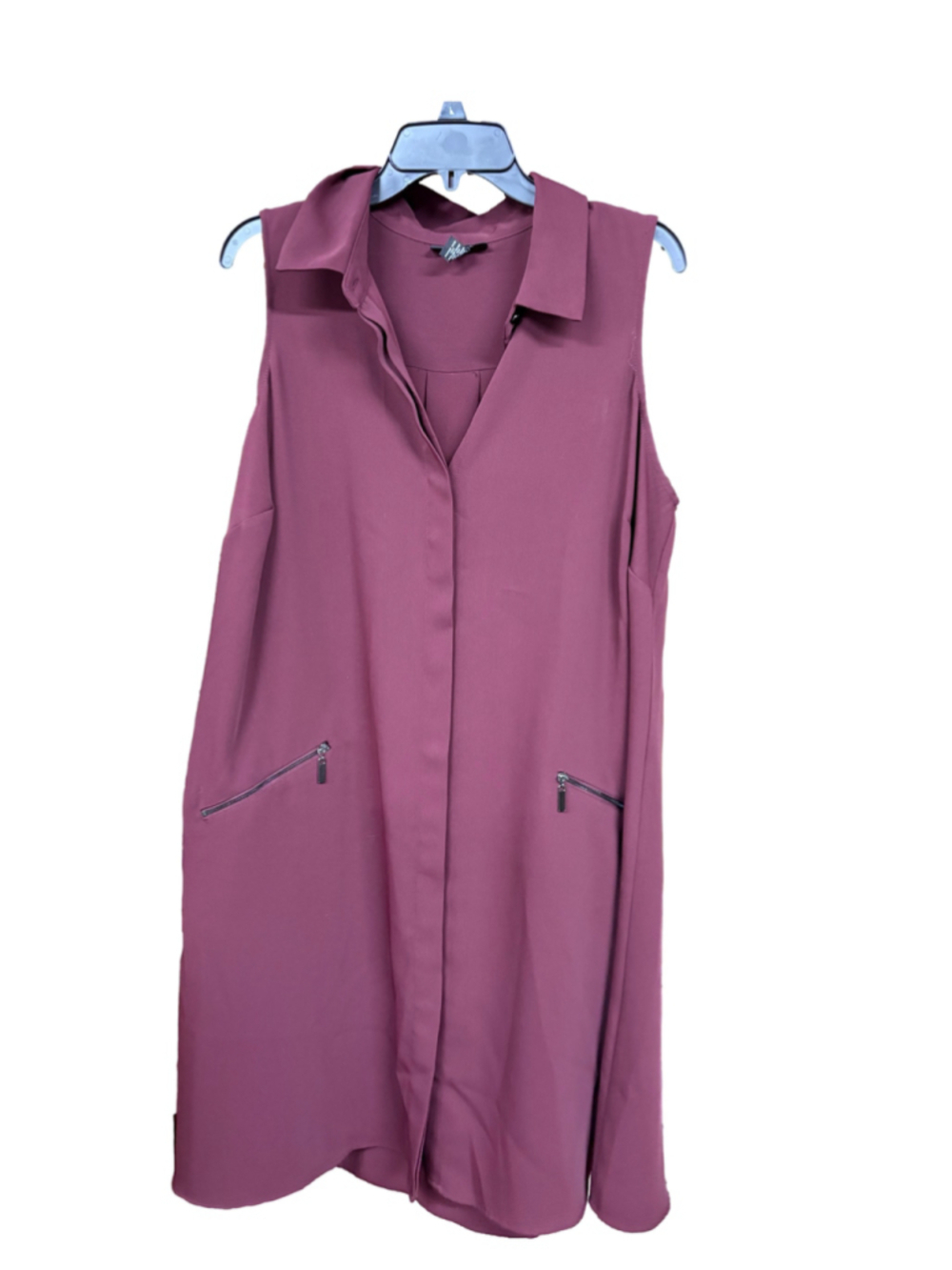 Women's Alfani Sleeveless Blouse Burgundy Size 16W